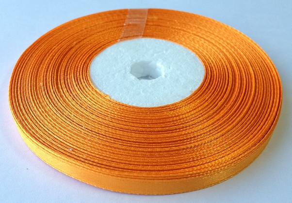 Тесьма вешалочная, ширина 0,6 см, цвет - оранжевый
